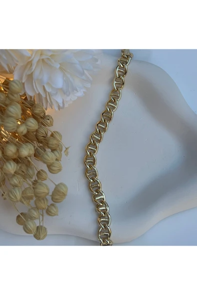 nesdesign 14K Özel Seri Kıvrımlı Zincir Bileklik (20 cm) ürün görseli 1