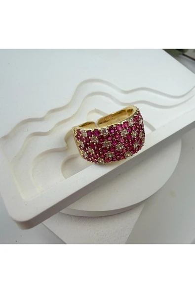 nesdesign Pembe Ayarlanabilir Yüzük - Resim 2