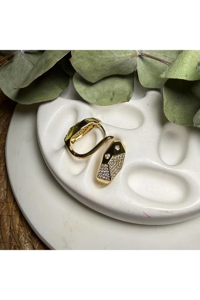 nesdesign 14K Özel Seri Taşlı Geometrik Şekil Lüpe - Resim 2