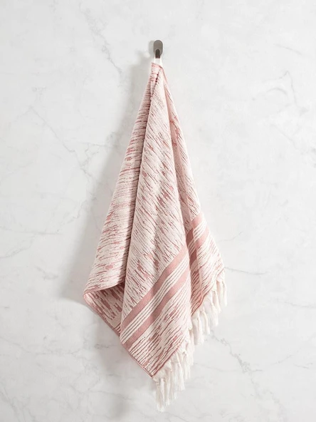 Pamuk Tekli Havlu Jakarlı Karna Premıum Stella - 50 x 90 - Resim 8