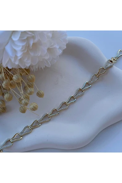 nesdesign 14K Özel Seri Damla Model Zarif Bileklik (17+2 cm) ürün görseli 1