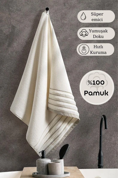 Tekli Havlu Mıcro Pamuk Eco Karna Vesta - 50 x 90 ürün görseli 1