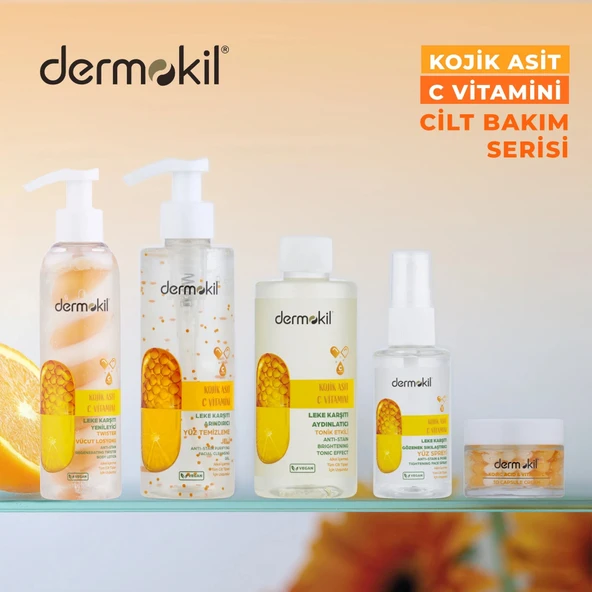 Dermokil Kojik Asit C Vitamini Leke Karşıtı Arındırıcı Yüz Temizleme Jeli 200 ml - Resim 3