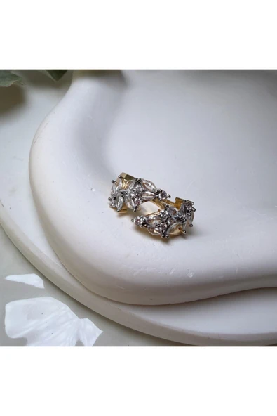 nesdesign Markiz Taşlı Gold Yüzük ürün görseli 1