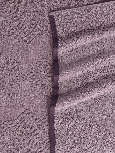 Pamuk Tekli Havlu Jakarlı Karna Premıum Vance - 50 x 90 - Resim 6