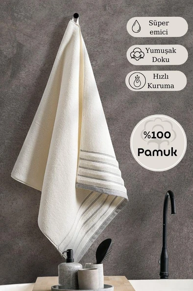 Tekli Havlu Mıcro Pamuk Eco Karna Vesta - 50 x 90 - Resim 4
