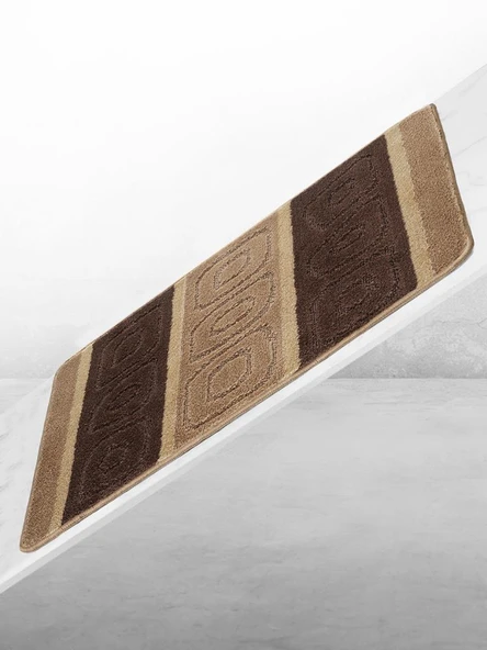 Lüks Kaymaz Taban 50x80 cm Banyo Halısı/Paspası Wb - 11 mm Kalın %100 Polipropilen - Resim 11