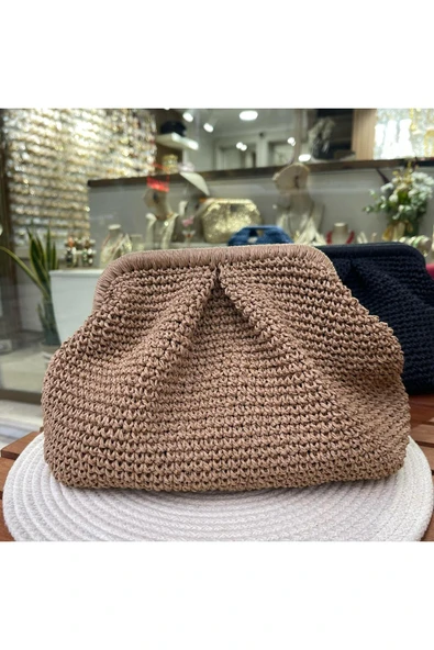 nesdesign Kağıt ip Pileli Burslu Çanta ürün görseli 1