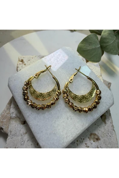 nesdesign Çelik Dorika Ay Küpe - Resim 2