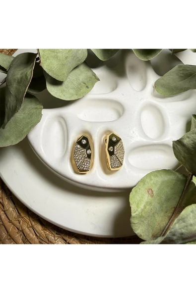 nesdesign 14K Özel Seri Taşlı Geometrik Şekil Lüpe ürün görseli 1