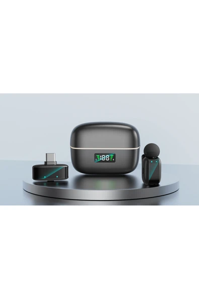 Coverzone Type-C Yaka Mikrofonu - Gürültü Azaltmalı, Düşük Gecikme ≤30ms, 20m, SX35 Mini - Resim 4