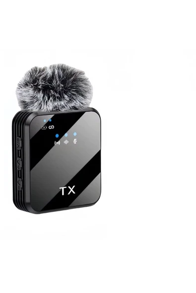 Coverzone Kablosuz Yaka Mikrofonu - Yaka Tipi, iPhone 16 & Type-C Uyumlu, PC Tablet, Canlı Yayın & Kayıt 1026 - Resim 6