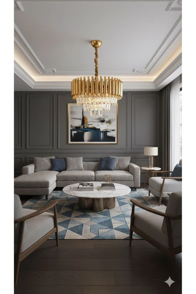 IŞILTI LARA 60 CM SARI YALDIZ - Resim 3