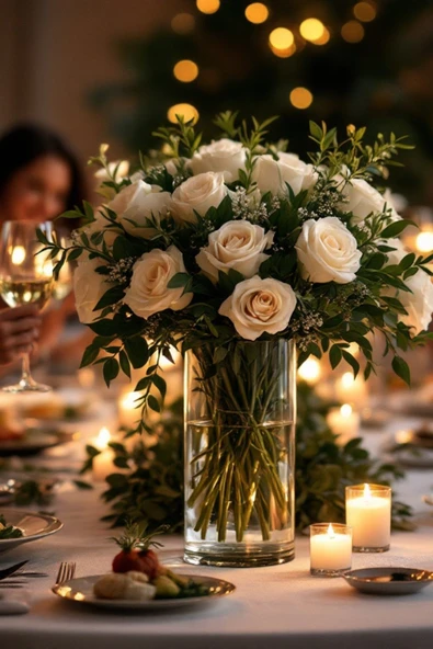 EL İşçilği Silindir Cam Vazo, Mumluk Genişlik 10Cm Uzunluk 20Cm ürün görseli 1