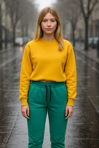 trendhazan A KALİTE 3 İPLİK ŞARDONLU JOGGER KADIN EŞOFMAN ALTI - Resim 4