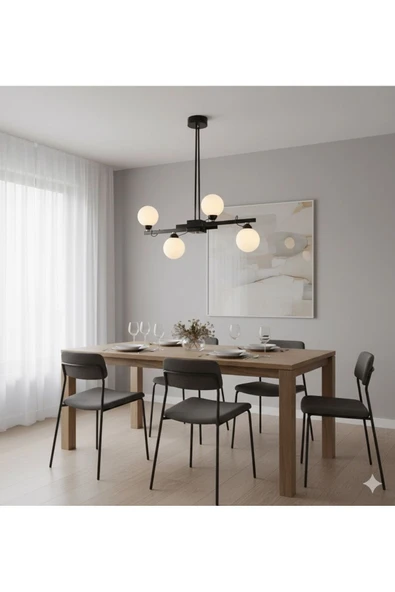 IŞILTI DURU 4'LÜ AVİZE - Resim 3