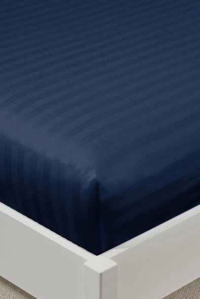 Varol %100 Pamuk Saten Stripe Tek Kişilik Lastikli Çarşaf Takımı – 30 cm – 1 Yastık Kılıfı - Resim 10
