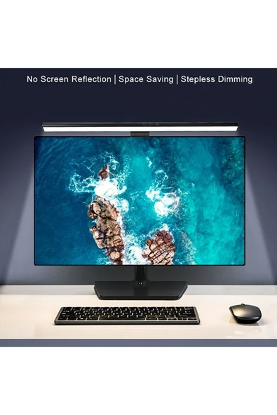 Coverzone LED Monitör Lambası TB-301S - 50 cm, 3 Renk Ayarı, Dokunmatik, Zamanlamalı, USB Güç, ABS Gövde - Resim 5