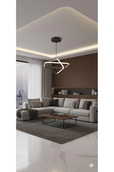 IŞILTI VİRA 2'Lİ KARE 30X30 sarkıt - Resim 3