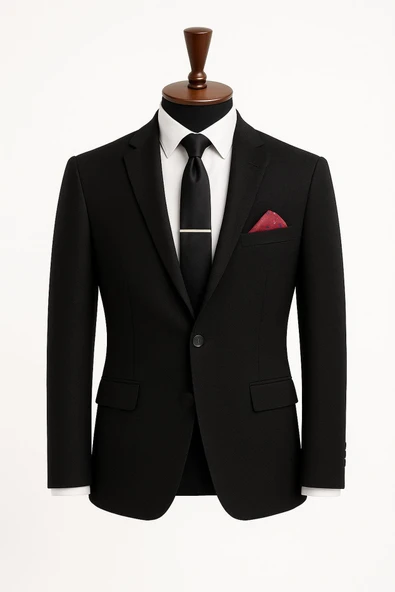 Erkek İtalyan Kesim Tek Düğmeli Blazer Ceket  Klasik ve Modern Şıklık - Resim 6