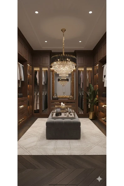 IŞILTI LARA 60 CM SİYAH-GOLD - Resim 2