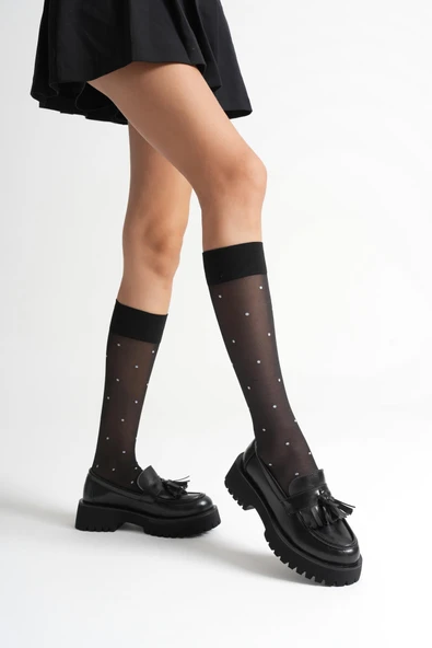 Anim Kadın Günlük Siyah Loafer Ayakkabı ürün görseli 1