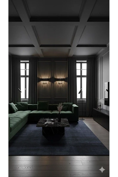 IŞILTI  LARA APLİK SİYAH-GOLD - Resim 3