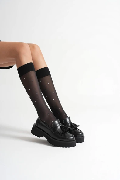 Anim Kadın Günlük Siyah Loafer Ayakkabı - Resim 2