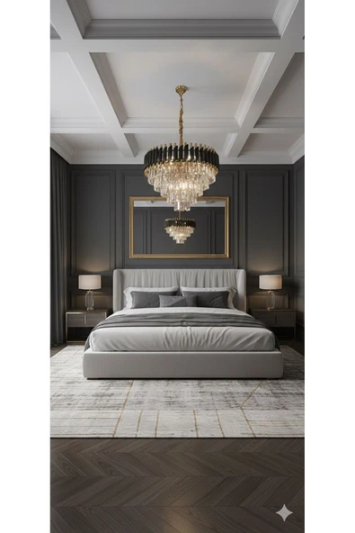 IŞILTI LARA 60 CM SİYAH-GOLD - Resim 3