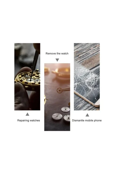 Coverzone 115 Parça Onarım Seti - Hassas Tornavida, Krom Vanadyum Çelik, Ergonomik Saplı Takım | TTS-115 - Resim 3