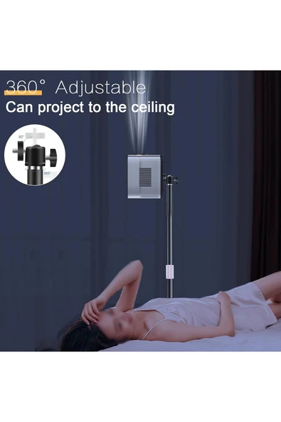 Coverzone Ayarlanabilir Projektör Sehpası TY06 - 360° Döner, Teleskopik 90–126cm, Şık ve Dayanıklı Tripod - Resim 3