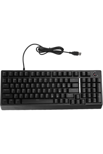 Coverzone Kompakt RGB Gaming Klavye – %80 Boyut, Sessiz Mekanik Hissiyat, Kablolu Plug & Play | G500X - Resim 2