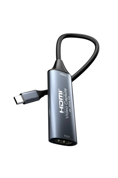 Coverzone USB-C 4K Capture Kartı - 30Hz, 2.0 Type-C Görüntü Yakalama Adaptörü, Oyun ve Yayın İçin - Resim 4