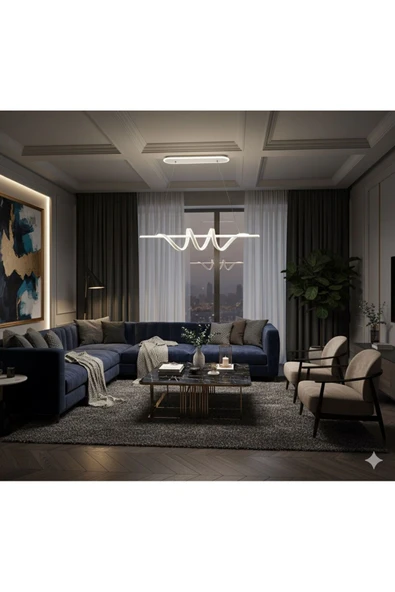 IŞILTI Luna ledli avize - Resim 2