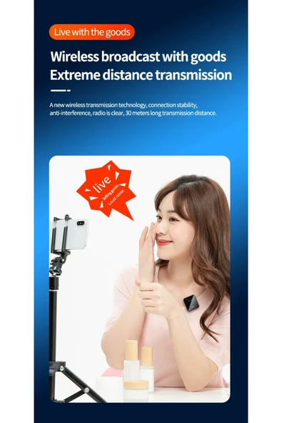 Coverzone Kablosuz Yaka Mikrofonu Çiftli Mikrofon iPhone 16 ile Uyumlu TYPE-C/Lightning Portlu Röportaj 1029 - Resim 4