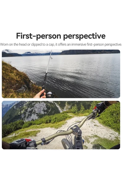 Coverzone Kafa Bandı Askısı Klips Montajı Bilek Askısı,Telefon ve Aksiyon Kamera Aksesuarı GoPro Hero - Resim 8