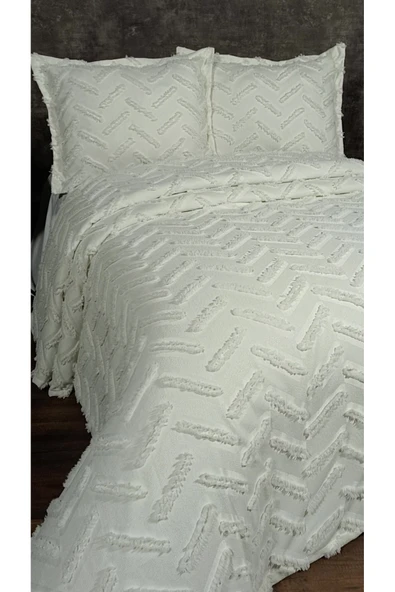 cs ilkim Cotton Collection Çift Kişilik Pike Takımı Zebra - Resim 4