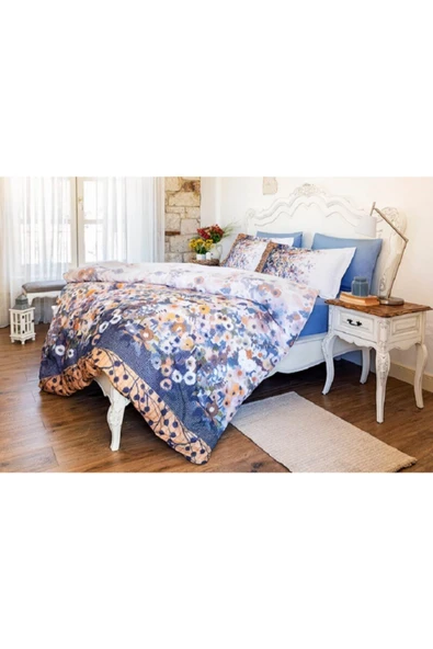 Özdilek - Rosebud Sarı Çift Kişilik Pamuklu Nevresim Takımı ürün görseli 1