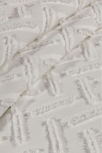 cs ilkim Cotton Collection Çift Kişilik Pike Takımı Zebra - Resim 2