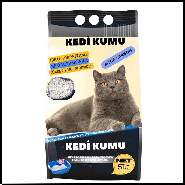 Uyguna-Yakala  5 Lt Aktif Karbon Kedi Kumu-CL.222 ürün görseli 1