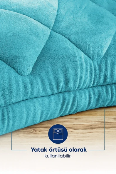cs ilkim Naturaé Çift Kişilik Lüx Wellsoft Yorgan Çift Taraflı 195 X 215 - Resim 3