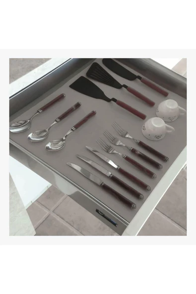 Nurteks Home Eva Pıtırcık Raf Örtüsü Yıkanabilir Şeffaf 45x10m - Resim 2