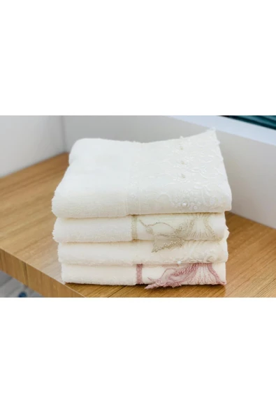 Özdilek Beyza Güpürlü El Yüz Havlu 4adet ürün görseli 1