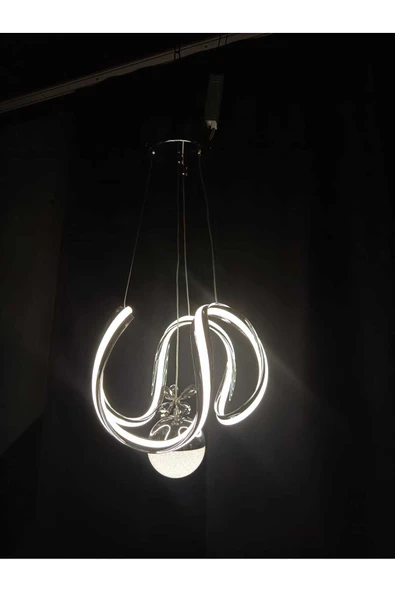 Bohem Aydınlatma Bohem Avize Ahtapot Model Tek Top Çift taraf 3 Renk LED Modern Avize - Resim 4