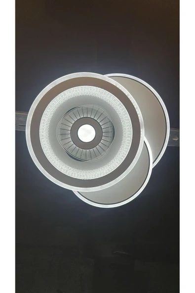 Bohem Aydınlatma Beyaz Modern Plafonyer Tavana Sıfır avize 3 Renkli Gece Modlu Kumandalı Salon Mutfak Yatak Odası - Resim 2