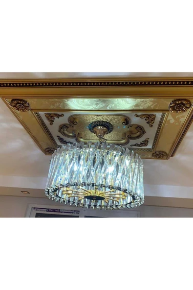 Bohem Aydınlatma Bohem Avize Çapraz Kristal Taşlı Belek 50 Modeli - Resim 2