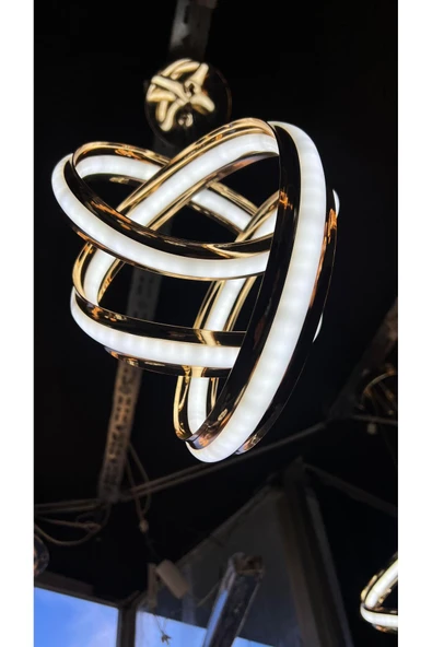 Bohem Aydınlatma Çift Yönlü/Çift Kanallı Kumandalı İmza Modeli Avize 3 Renk Led Beyaz/Sarı/Gün ışığı ürün görseli 1