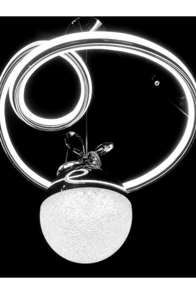 Bohem Aydınlatma Tek Göz 3 Renk Led Avize Sarı/Beyaz/Gün ışığı - Resim 5