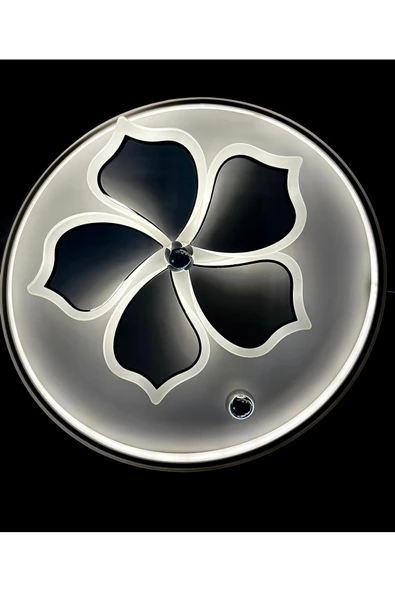 Bohem Aydınlatma Beyaz Plafonyer Tavana Sıfır avize 3 Renkli Gece Modlu Kumandalı Modern Salon Mutfak Yatak Odası - Resim 8