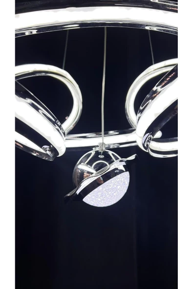 Bohem Aydınlatma Şapkalı Helezyon Avize 3 renk Led Gün ışığı/Beyaz/Sarı - Resim 4